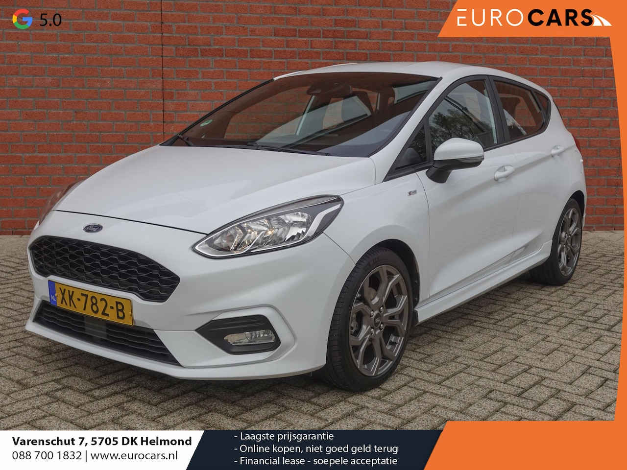 Ford Fiesta - 1.0 EcoBoost ST-Line Airco Bluetooth Navigatie parkeersensoren lm velgen - AutoWereld.nl