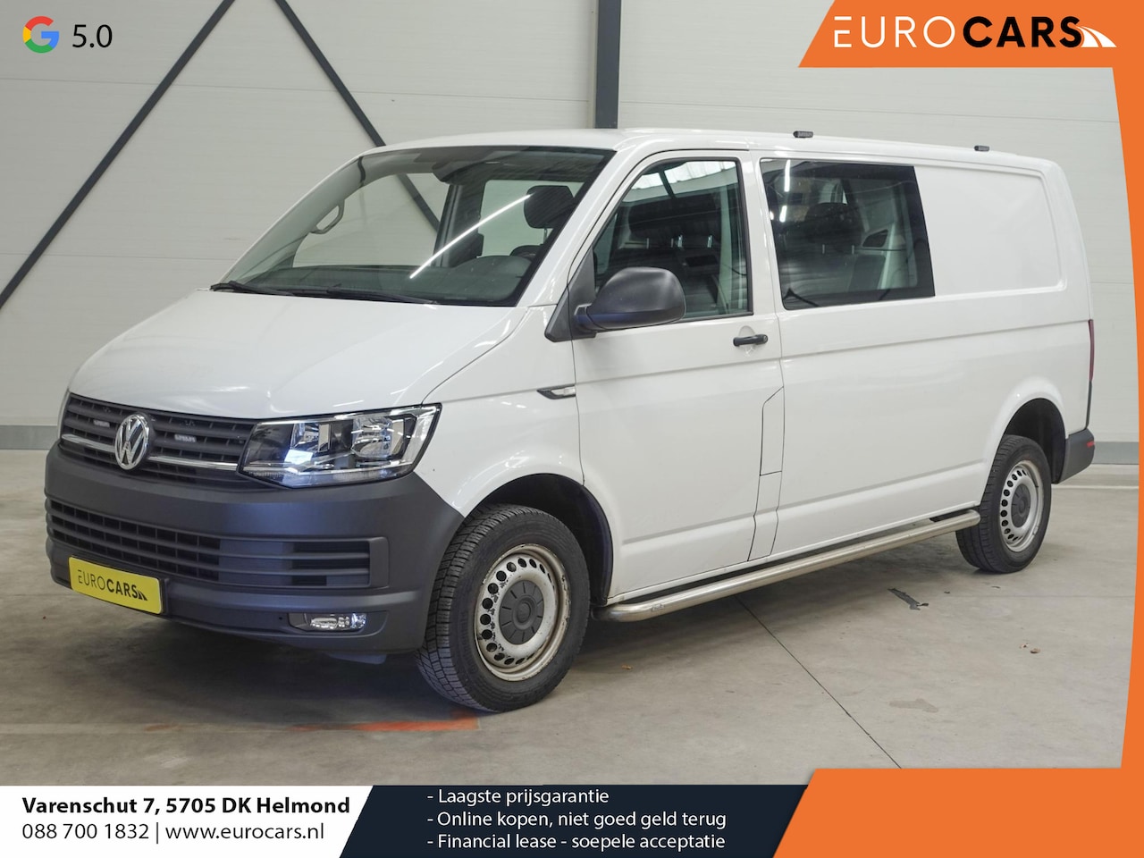 Volkswagen Transporter - L2 Dubbele cabine Automaat 150PK Navi Trekhaak Cruisecontrol Airco # - AutoWereld.nl