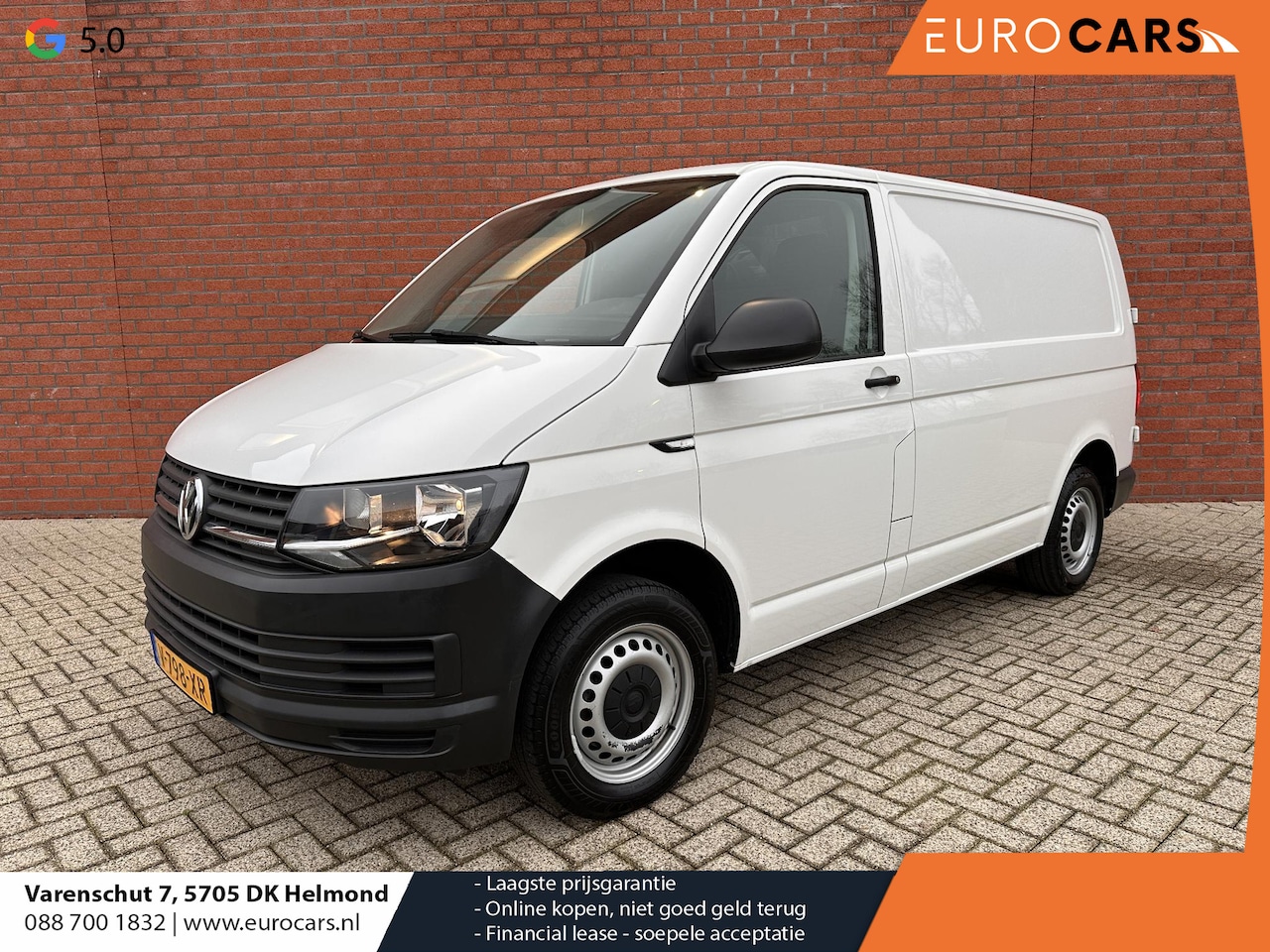 Volkswagen Transporter - 2.0 TDI L1H1 Airco Comfortstoel Trekhaak Radio PDC Achter Bluetooth Slechts 75000 km! NL A - AutoWereld.nl