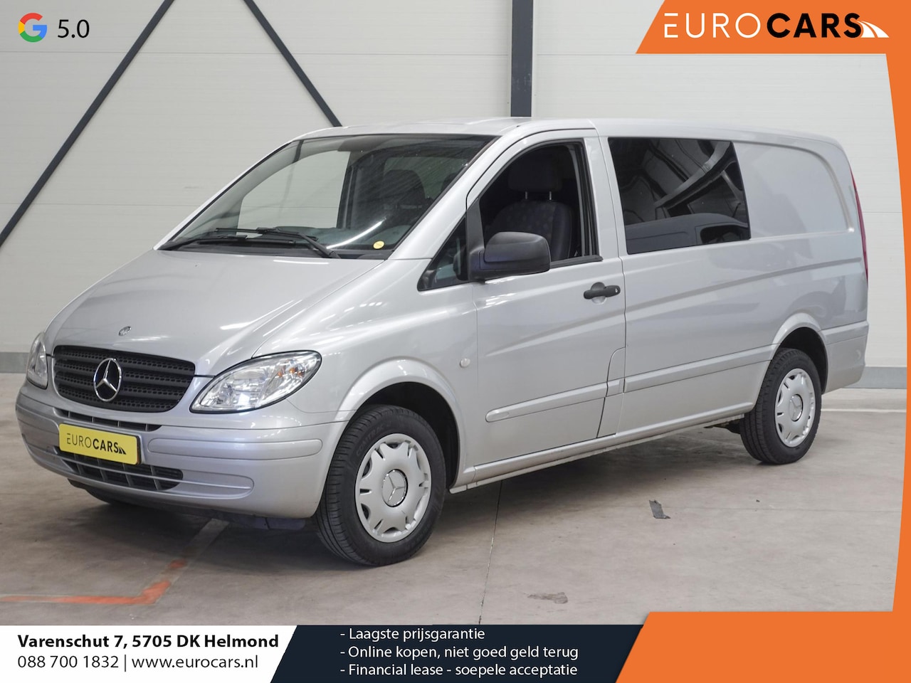 Mercedes-Benz Vito - 111 CDI 320 Lang Dubbel Cabine luxe Amigo Airco Trekhaak - AutoWereld.nl