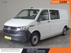 Volkswagen Transporter - T6.1 L2H1 110pk Dubbele cabine Airco Cruise Navi Trekhaak