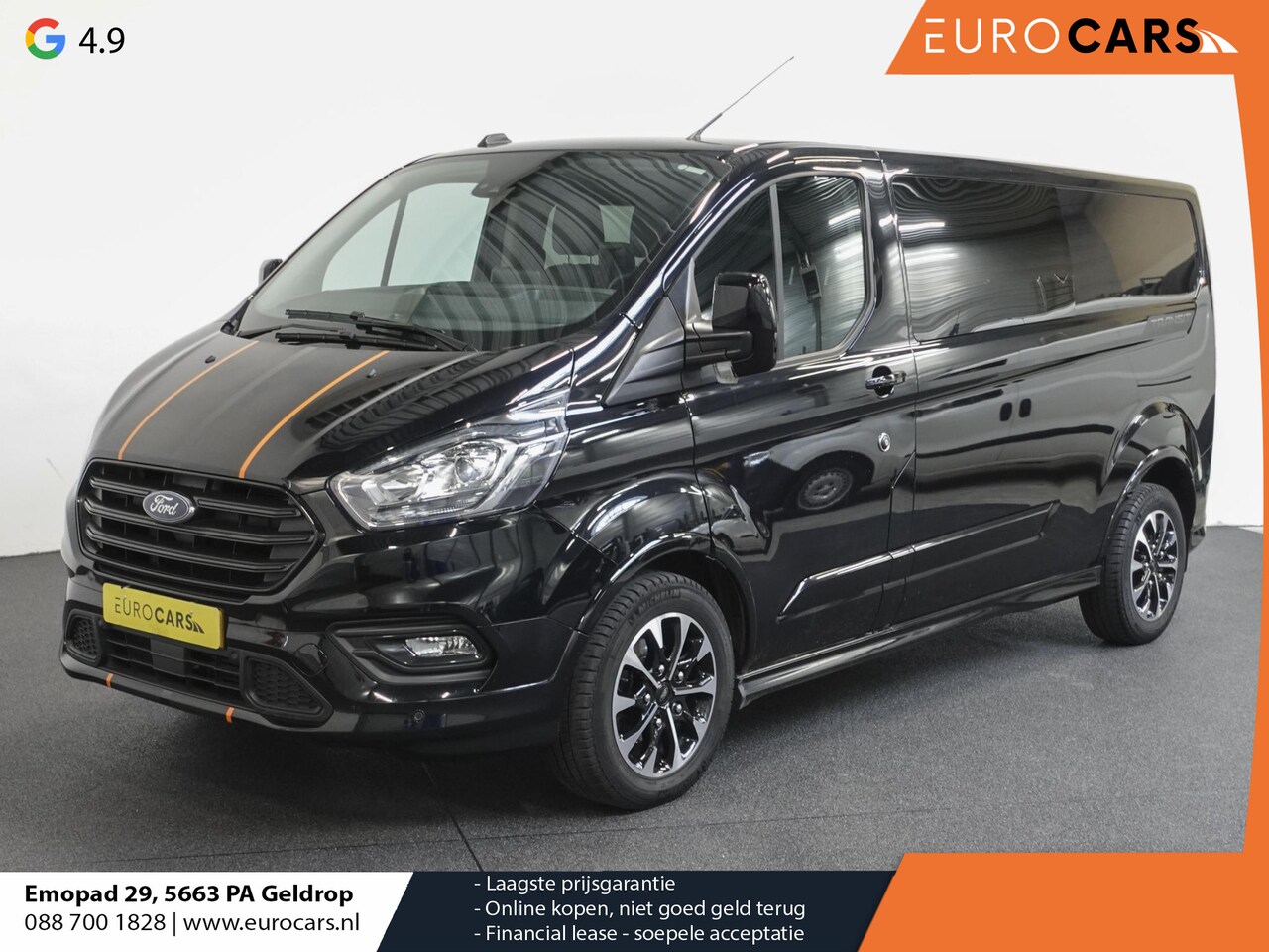 Ford Transit Custom - 320 2.0 TDCI L2H1 Sport Dubbele Cabine Airco Adaptief Cruise Control Bluetooth Navigatie T - AutoWereld.nl