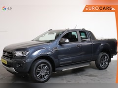 Ford Ranger - 2.0 EcoBlue 213pk Wildtrak Supercab Automaat 4x4 Navigatie Camera Trekhaak Airco Bluetooth