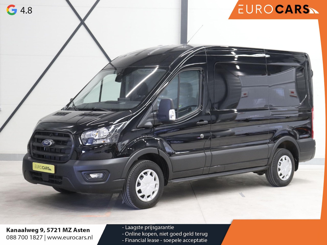 Ford Transit - 130pk L2H2 Automaat Trekhaak Airco 360°Camera Navi - AutoWereld.nl