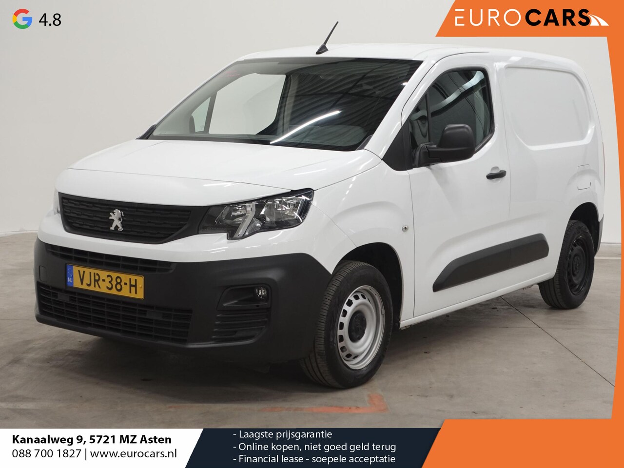 Peugeot Partner - 1.5 BlueHDI Premium Airco Cruise control Apple Carplay Parkeersensoren - AutoWereld.nl