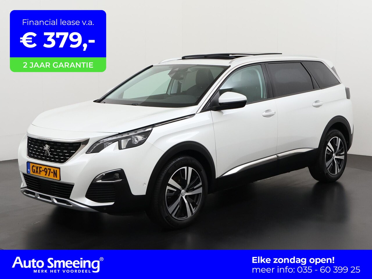 Peugeot 5008 - 1.2 PureTech Allure 7 persoons | Panoramadak | Leder | 360 Camera | Elek achterklep | Zond - AutoWereld.nl