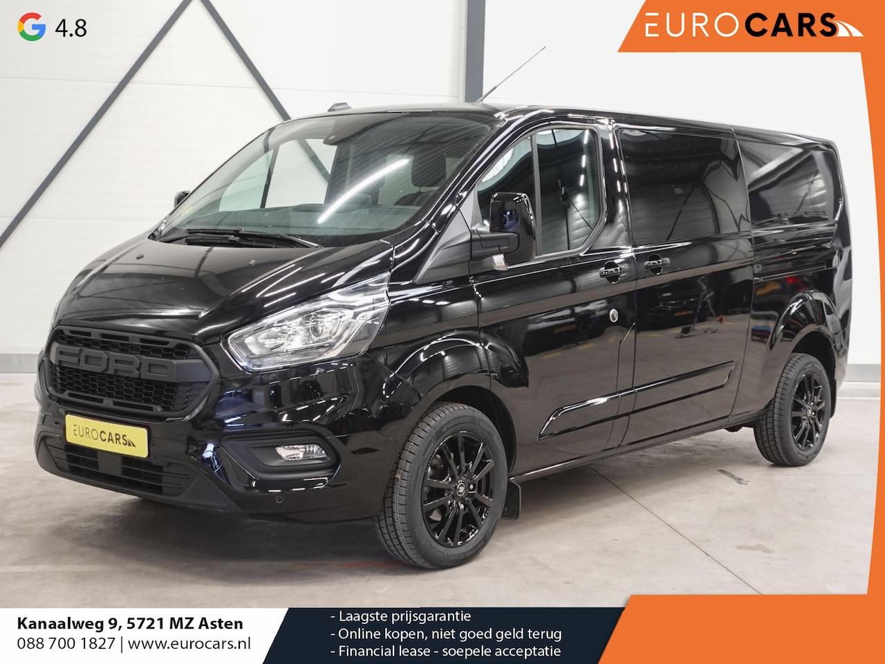 Ford Transit Custom - L2H1 Limited Dubbele cabine Automaat Raptor-Edition Navigatie Airco 2x Schuifdeuren Trekha - AutoWereld.nl