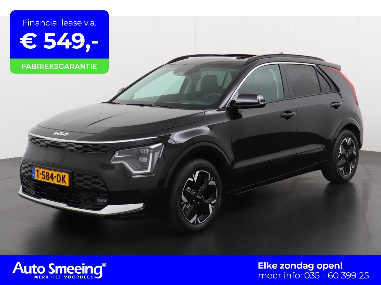 Kia e-Niro - DynamicPlusLine 64.8 kWh 3-fase | Schuifdak | Leder | Head-up display | Dodehoekdetectie | - AutoWereld.nl