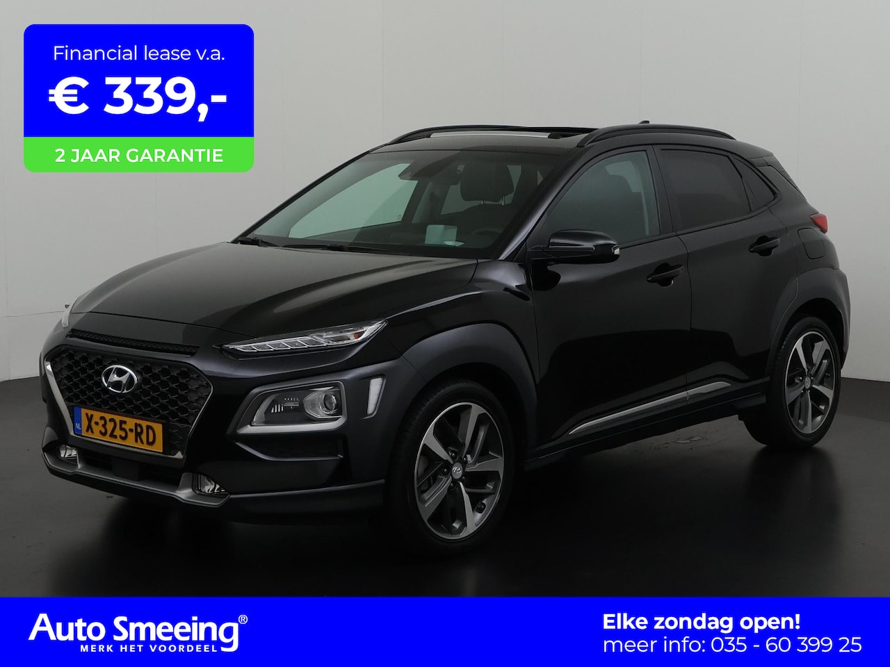 Hyundai Kona - 1.6 T-GDI 4WD Premium Automaat | Schuifdak | Head Up | Zondag Open! - AutoWereld.nl