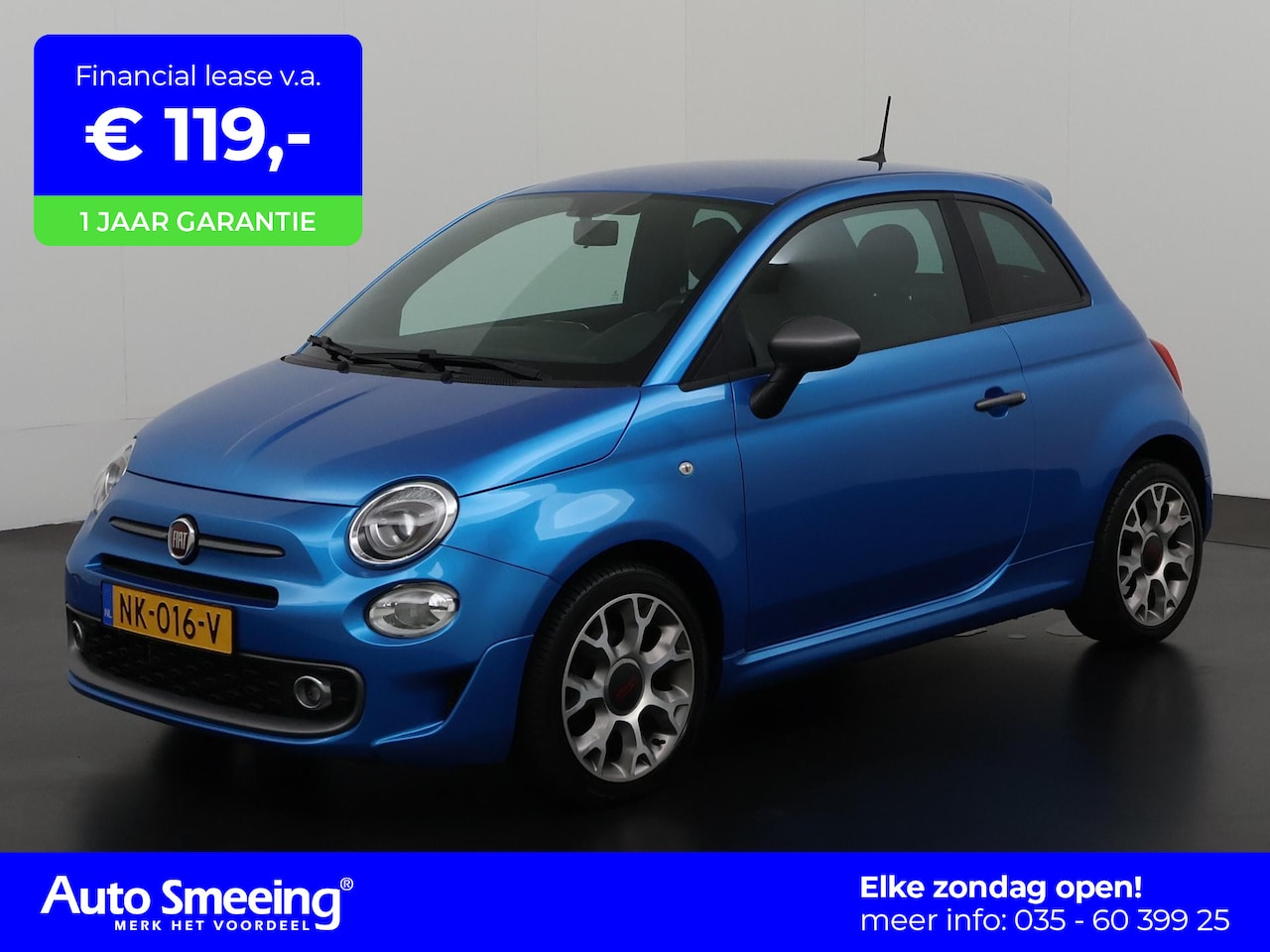 Fiat 500 - 0.9 TwinAir Turbo Sport | Virtual Cockpit | Navigatie | Lichtmetalen Velgen | Zondag Open! - AutoWereld.nl