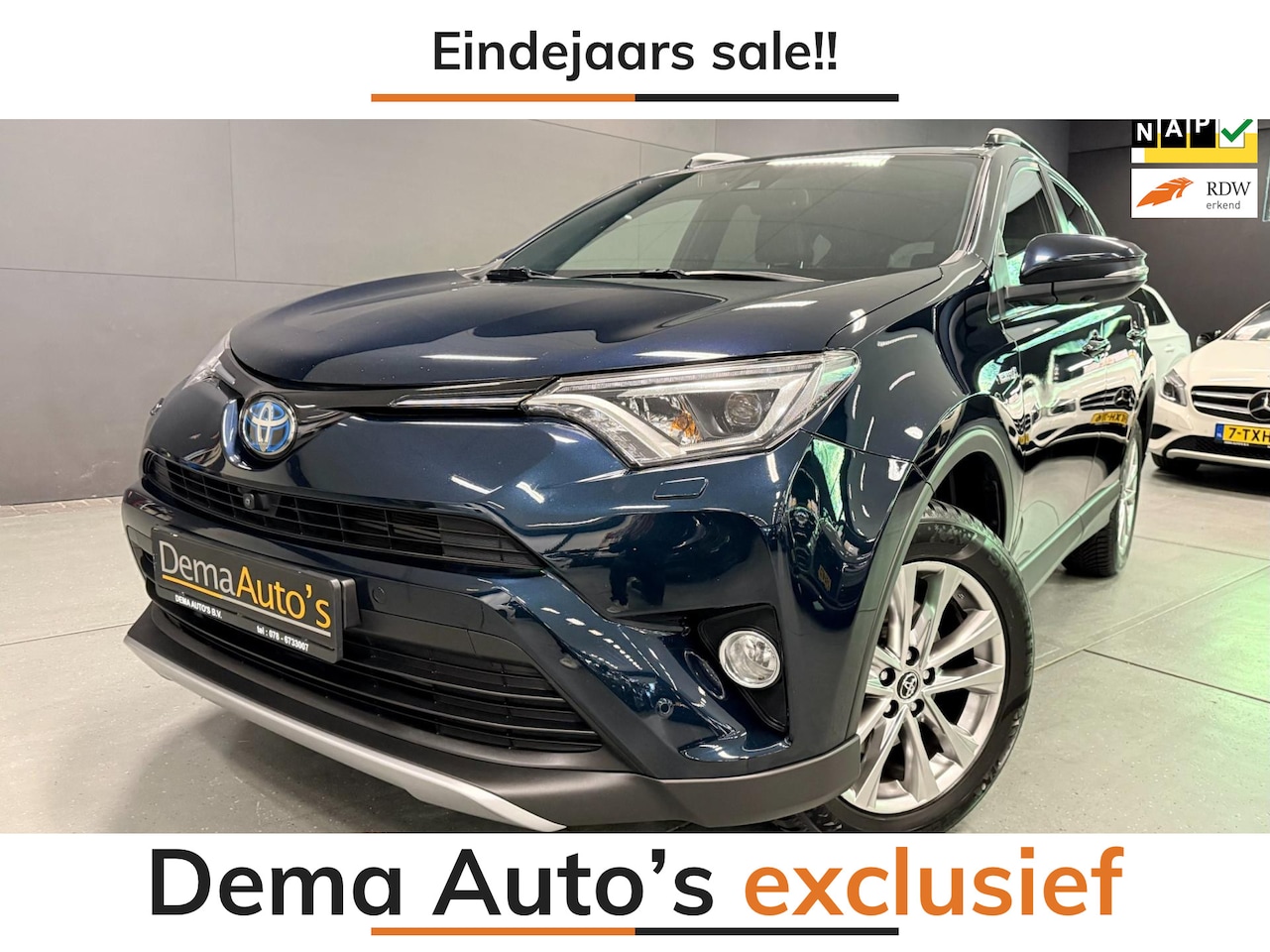 Toyota RAV4 - 2.5 Hybrid Executive NAVI/LED/CAM/LEDER/ECC/PDC/CRUISE/TREKHAAK - AutoWereld.nl