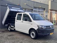 Volkswagen Transporter - 2.0 TDI L2H1 DC Kipper open laadbak Airco Bluetooth trekhaak 2200 kg 1e eigenaar Dealer on