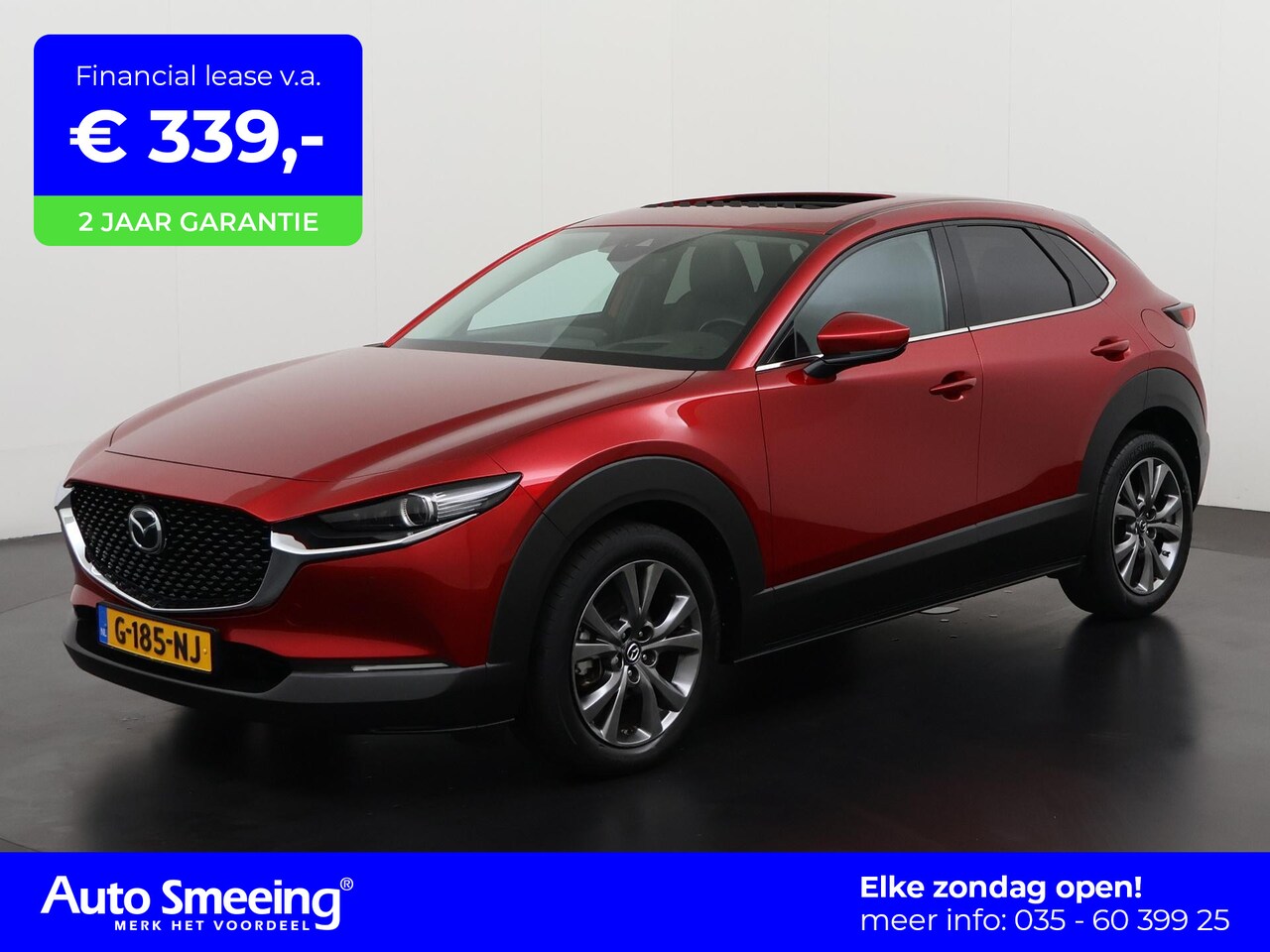 Mazda CX-30 - 2.0 e-SkyActiv-X M Hybrid Luxury | Panoramadak | Leder | Head Up | 360 Camera | Zondag Ope - AutoWereld.nl