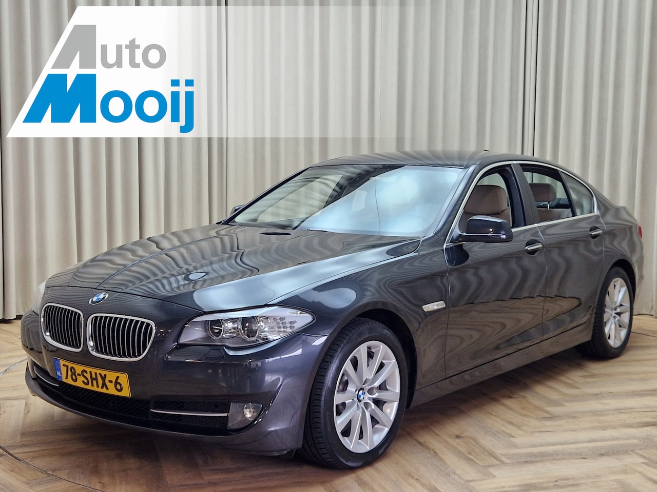 BMW 5-serie - 528i High Executive *Nieuwe Motor* 245PK / Memory / Elektr. Trekhaak + Kofferklep / Navi P - AutoWereld.nl