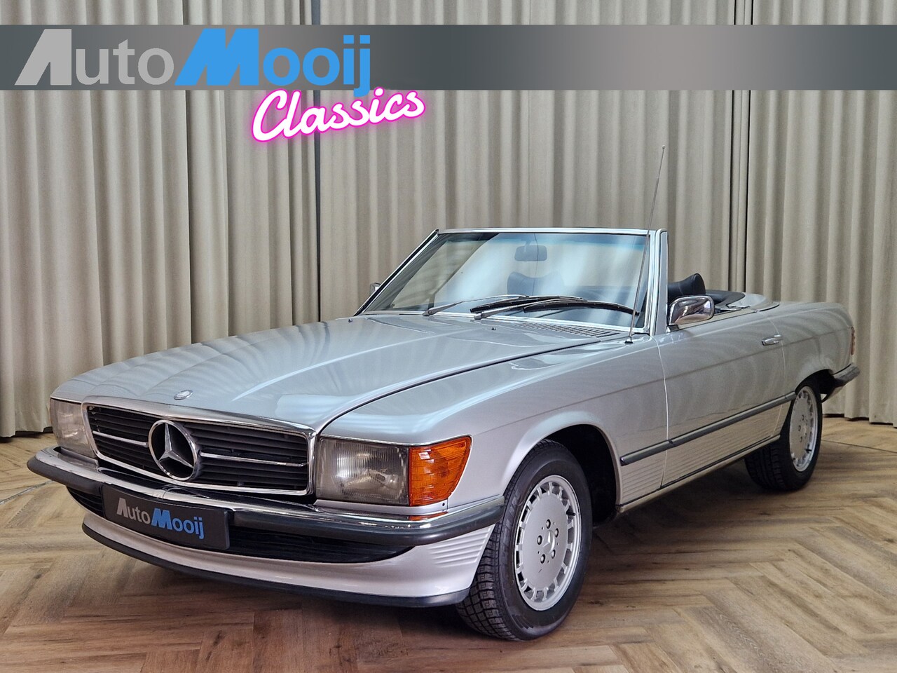 Mercedes-Benz SL-klasse Cabrio - 350 SL Roadster Cabriolet *Reeds 32 jaar in bezit* Belgisch geleverd / Becker Mexico - AutoWereld.nl