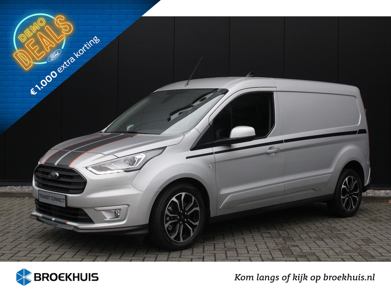 Ford Transit Connect - 1.5 EcoBlue L2 Sport | Automaat | Xenon | Camera | Half Leder - AutoWereld.nl