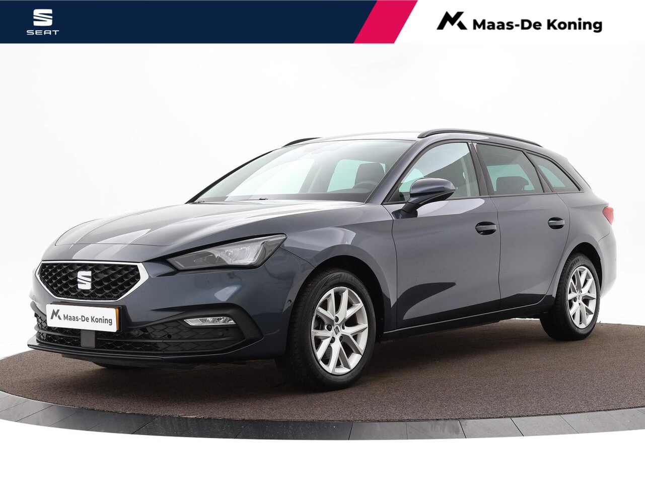 Seat Leon Sportstourer - 1.0 eTSI / 110pk DSG Style · Cruise Control · P-Sensoren · Full-Link · Navi · Camera · 16' - AutoWereld.nl