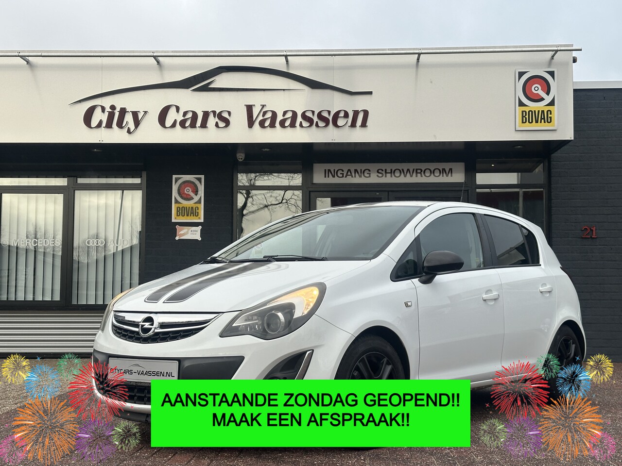 Opel Corsa - 1.4-16V sport Edition 101 pk airco cruise ctr navigatie 5 drs stoelverwarming lmv 16 inch - AutoWereld.nl