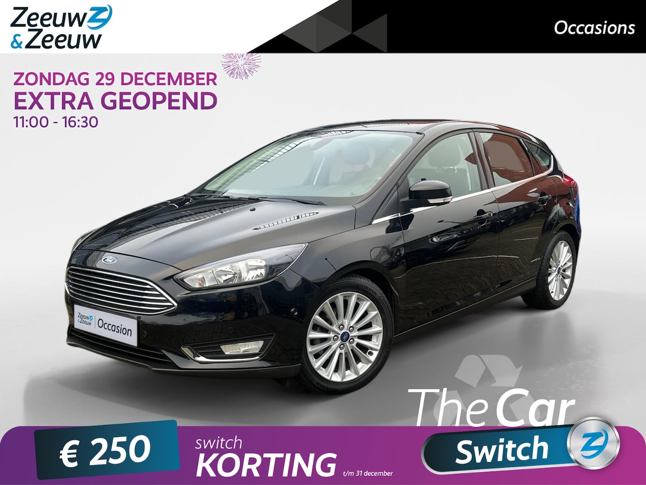 Ford Focus - 1.0 Titanium Edition Dealer Onderhouden | Elektrische Stoelen | Stoel en Stuurverwarming | - AutoWereld.nl