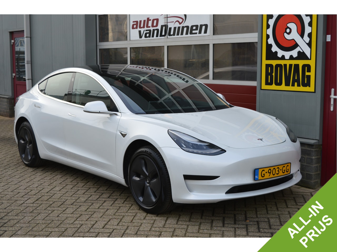 Tesla Model 3 - Standard RWD Plus 60 kWh O.a: Pano, Leder, Stoelverw, Navi, Clima, Etc. All-in prijs! - AutoWereld.nl