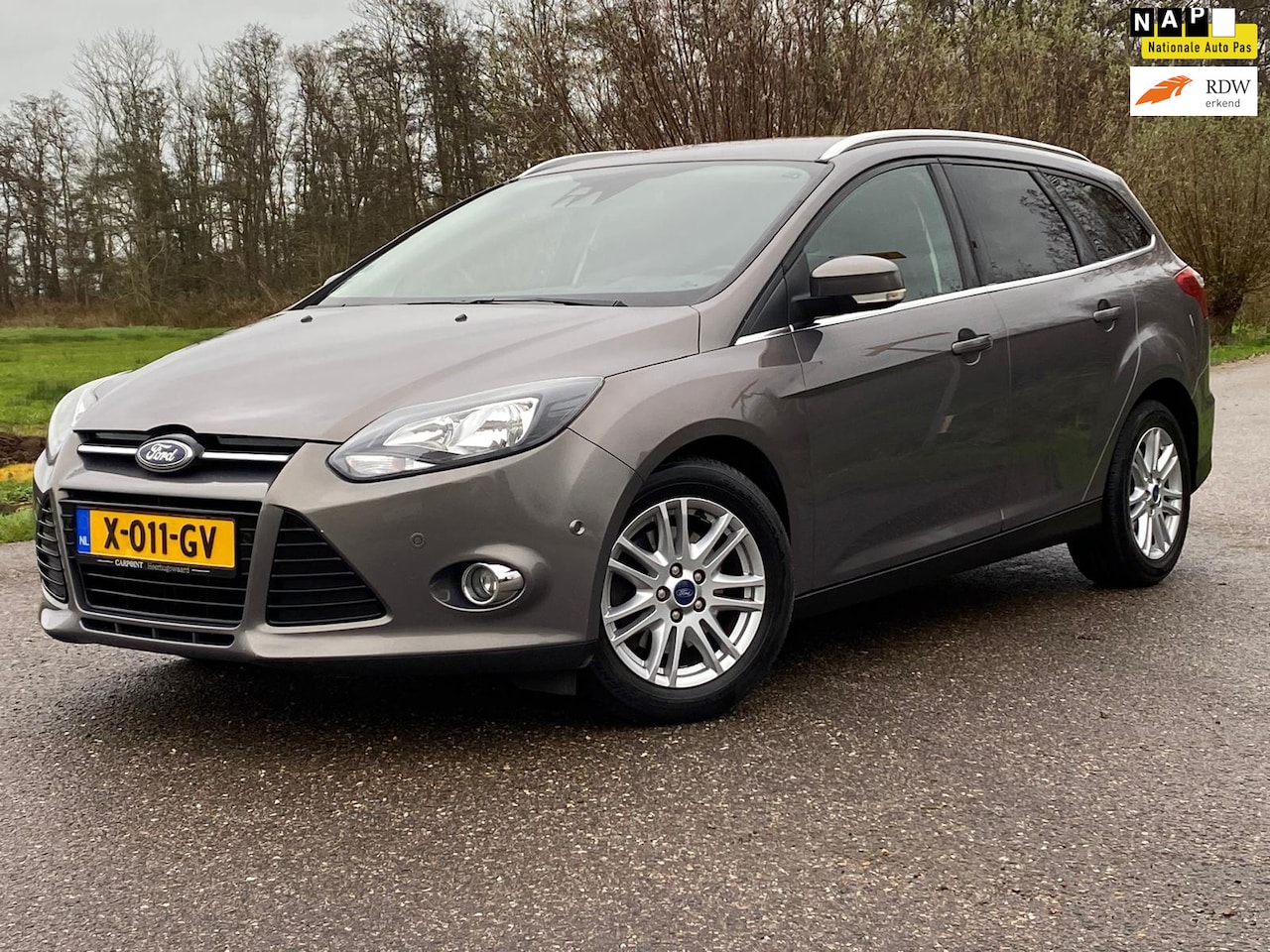 Ford Focus Wagon - 1.6 EcoBoost Titanium EXPORT CAMERA NAVI 150PK LEER Parkpilot Clima GOED ONDERHOUDEN - AutoWereld.nl