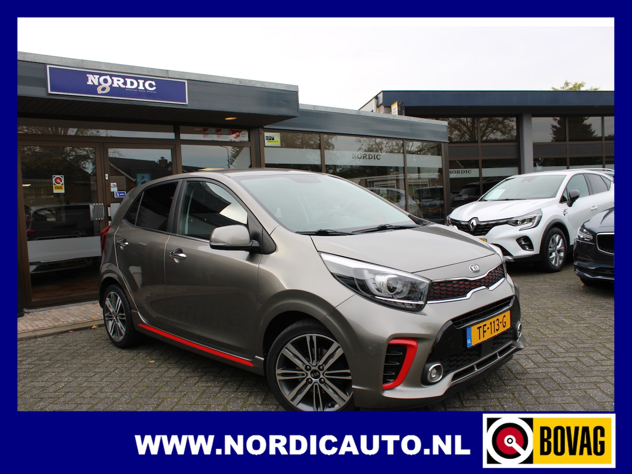 Kia Picanto - 1.0 T-GDI GT-LINE NAVI -LEDER -CAMERA- STOELVERWARMING 19 INCH LM VELGEN - AutoWereld.nl