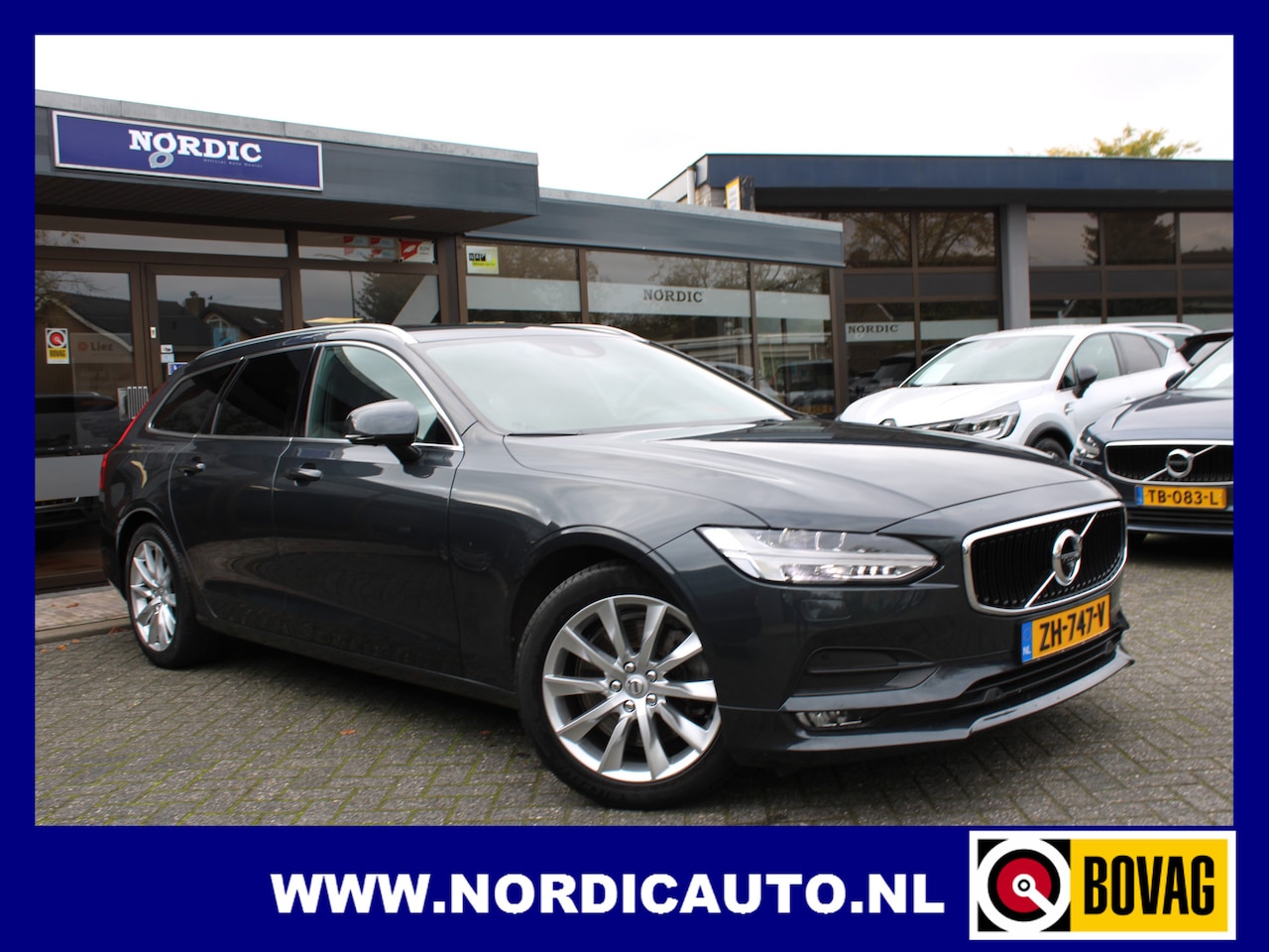 Volvo V90 - 2.0 T4 MOMENTUM / LEDER - NAVIGATIE - 360 CAMERA APPLE CARPLAY - STOEL VERWARMING - AutoWereld.nl