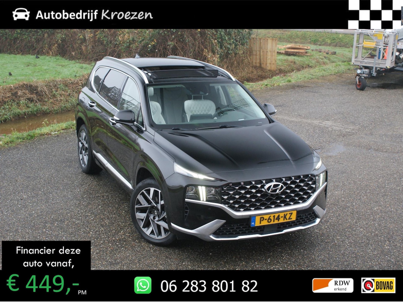 Hyundai Santa Fe - 1.6 T-GDI PHEV Premium Plus Sky | Pano | 360 camera | Prijs incl BTW | Head Up | Trekhaak - AutoWereld.nl