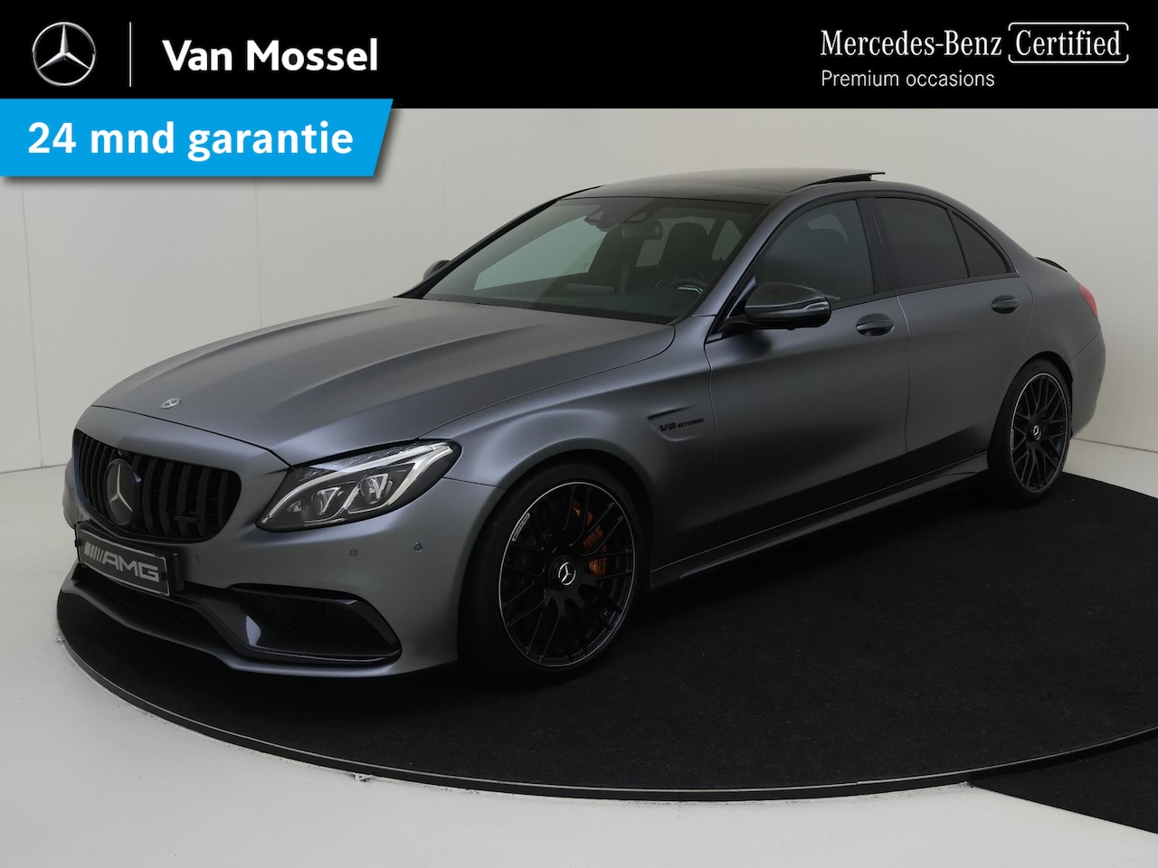 Mercedes-Benz C-klasse - AMG 63 S /AMG /Keramisch /Rijassistentiepakket plus /HUD /Designo /Burmester - AutoWereld.nl