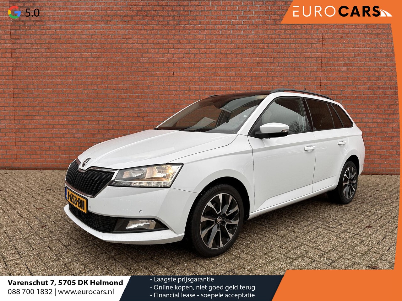 Skoda Fabia Combi - 1.0 TSI Business Edition Airco Climatronic Schuifdak Cruise Control Navigatie Stoelverwarm - AutoWereld.nl