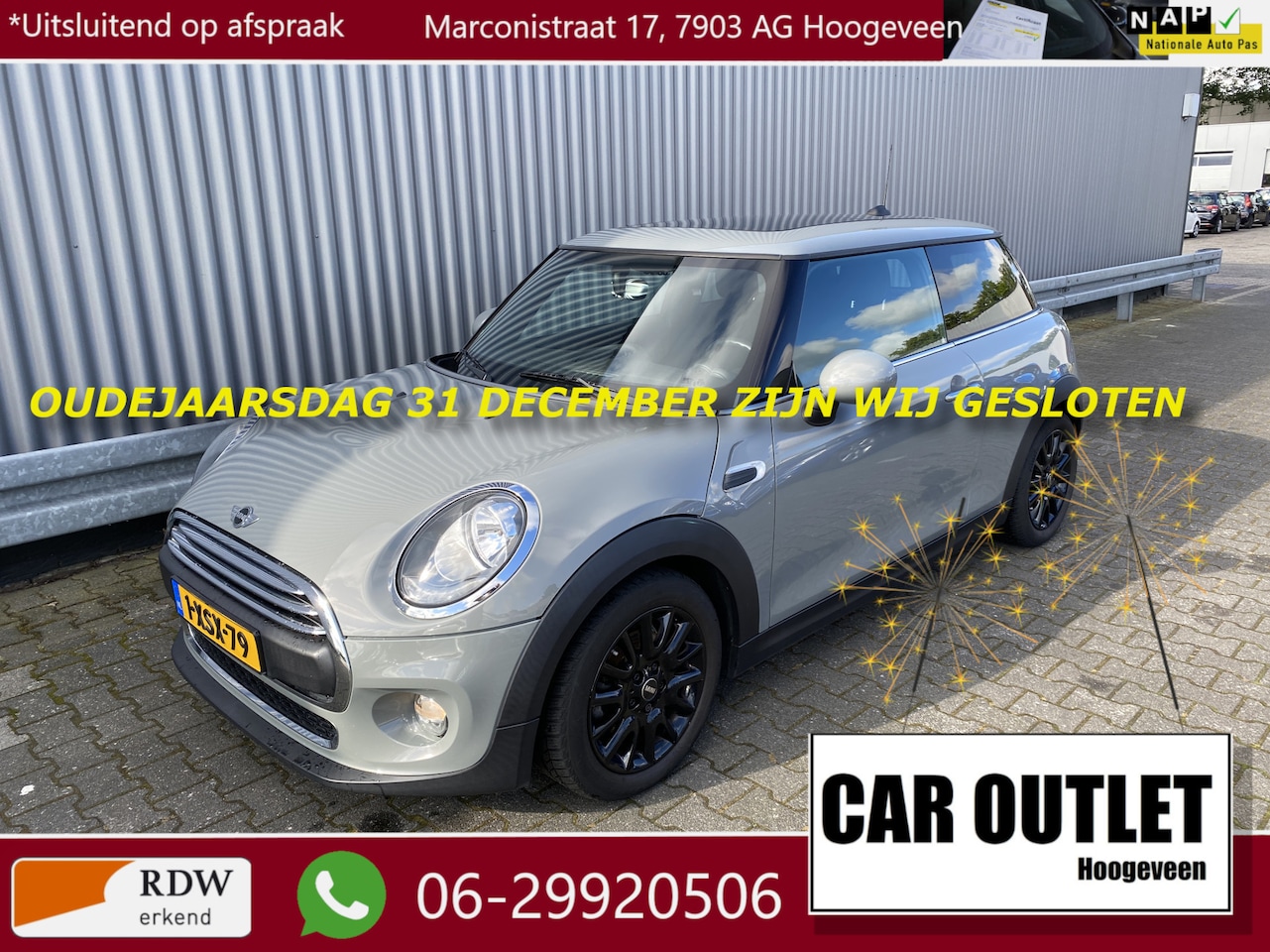 MINI One - Mini 1.2 Salt Business 139Dkm.NAP, Navi, Bluetooth, Pano, CC, LM, z.g.a.n. APK – Inruil Mo - AutoWereld.nl