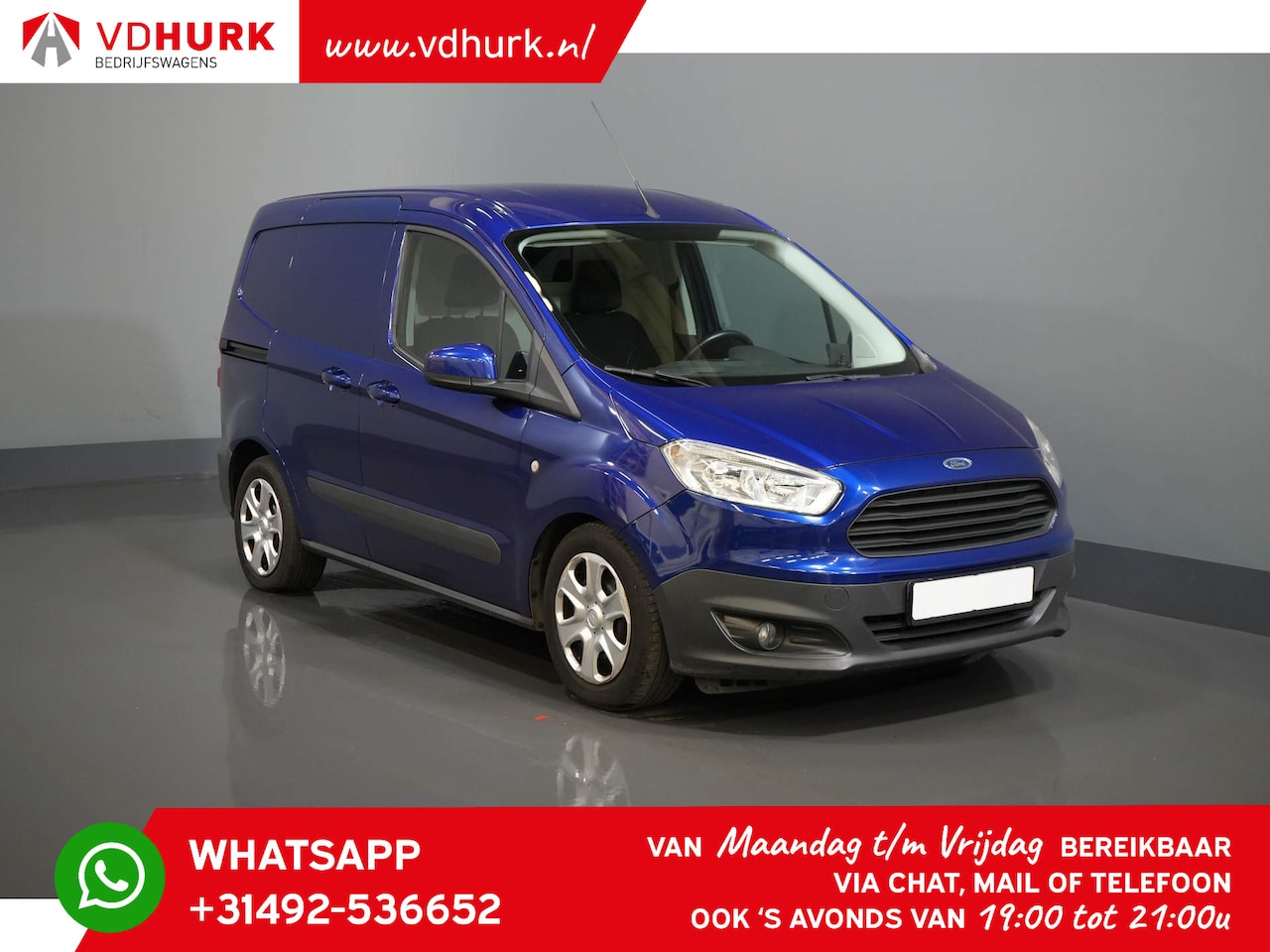 Ford Transit Courier - 1.6 TDCI 100 pk Trend Cruise/ Stoelverw./ Airco - AutoWereld.nl