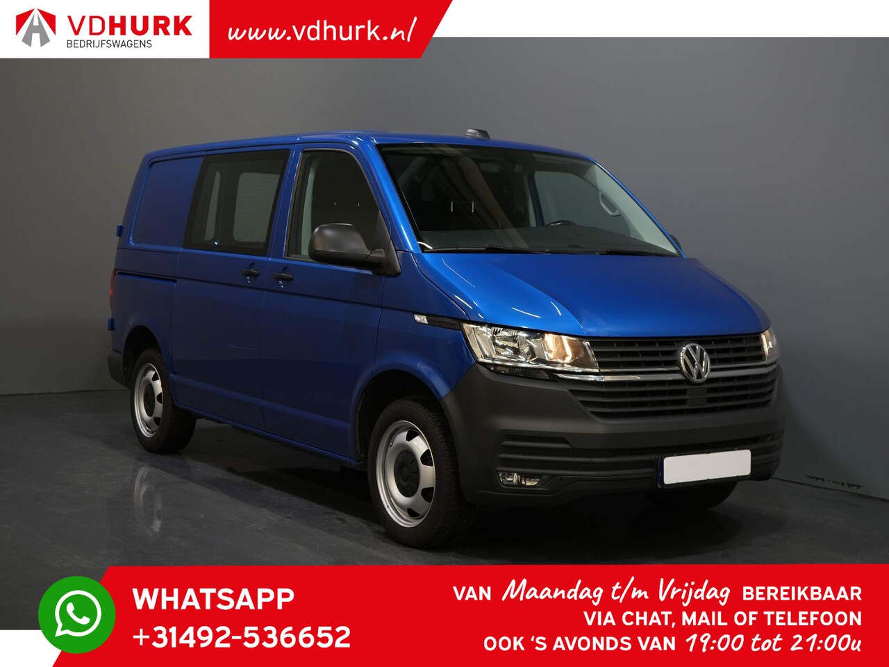 Volkswagen Transporter - T6.1 2.0 TDI 150 pk DSG DEMO Aut. Adapt. Cruise/ Stoelverw./ Carplay - AutoWereld.nl