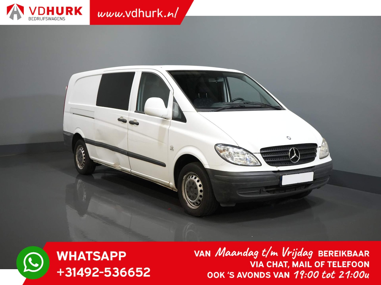 Mercedes-Benz Vito - 109 CDI DC Dubbel Cabine L3/ Rijdt goed/ APK 11-2025 - AutoWereld.nl