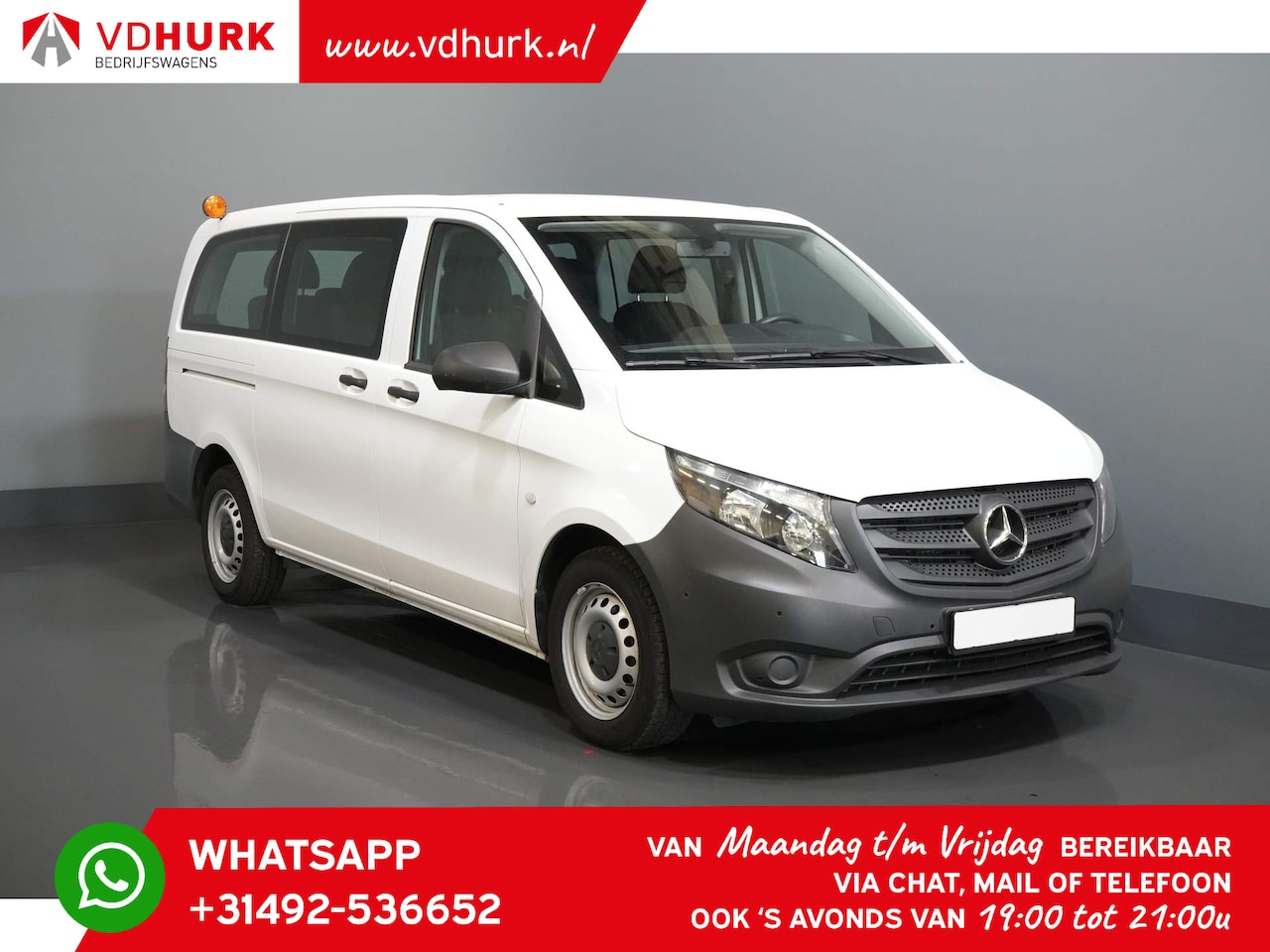 Mercedes-Benz Vito Tourer - 110 CDI L2 € 35.234,- incl. BTW/BPM Combi/ Kombi/ 9 Pers./ 9P/ 9 Persoons/ Navi/ Cruise/ P - AutoWereld.nl