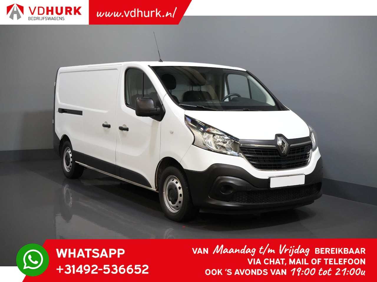 Renault Trafic - 2.0 dCi 120 pk L2 3 Pers./ Keyless/ Airco/ PDC - AutoWereld.nl