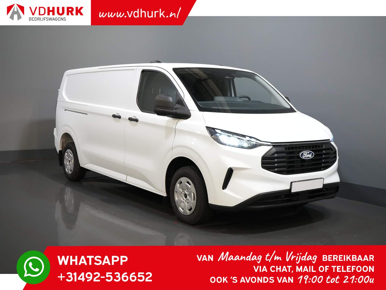 Ford Transit Custom - 2.0 TDCI 170 pk Aut. L2 5J/ 200.000 km Garantie./ CarPlay/ LED/ Climate/ Camera/ Cruise/ P - AutoWereld.nl