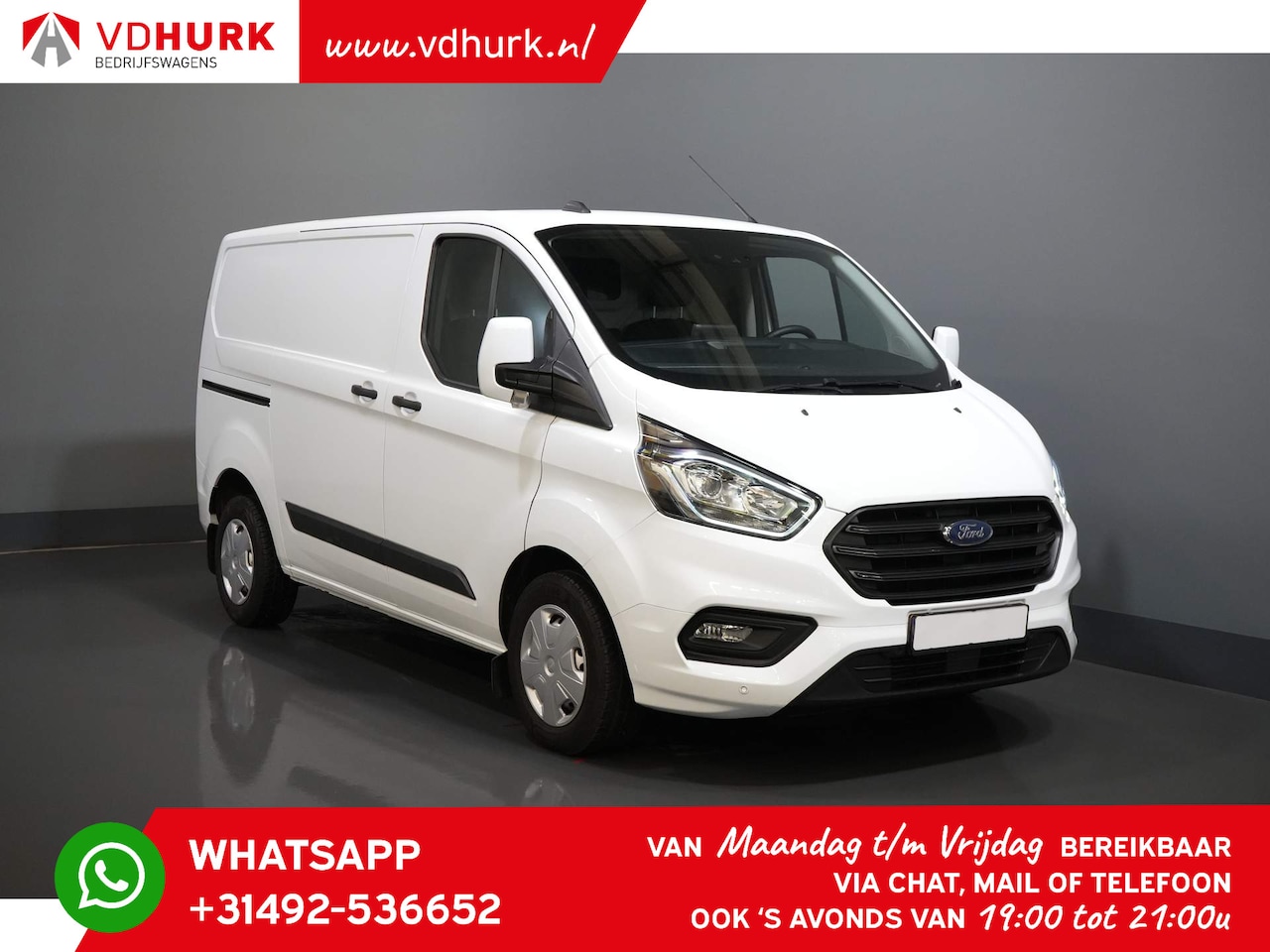 Ford Transit Custom - 300 2.0 TDCI 136 pk Trend Standkachel/ Carplay/ Camera/ Cruise/ Trekhaak/ Stoelverwwarming - AutoWereld.nl