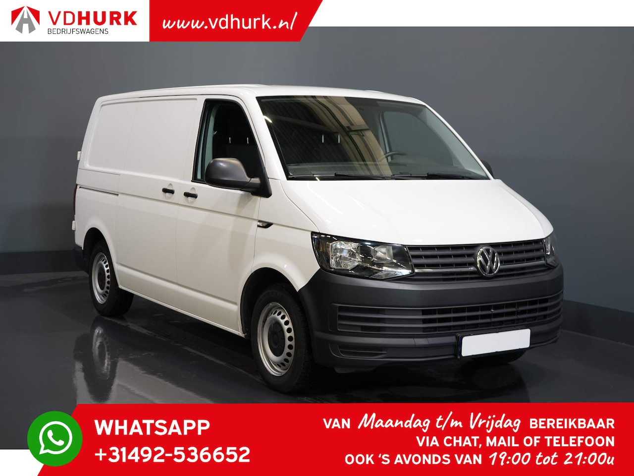 Volkswagen Transporter - 2.0 TDI 150 pk DSG Aut. (Demo) 2.5t Trekhaak/ Airco/ Deuren - AutoWereld.nl