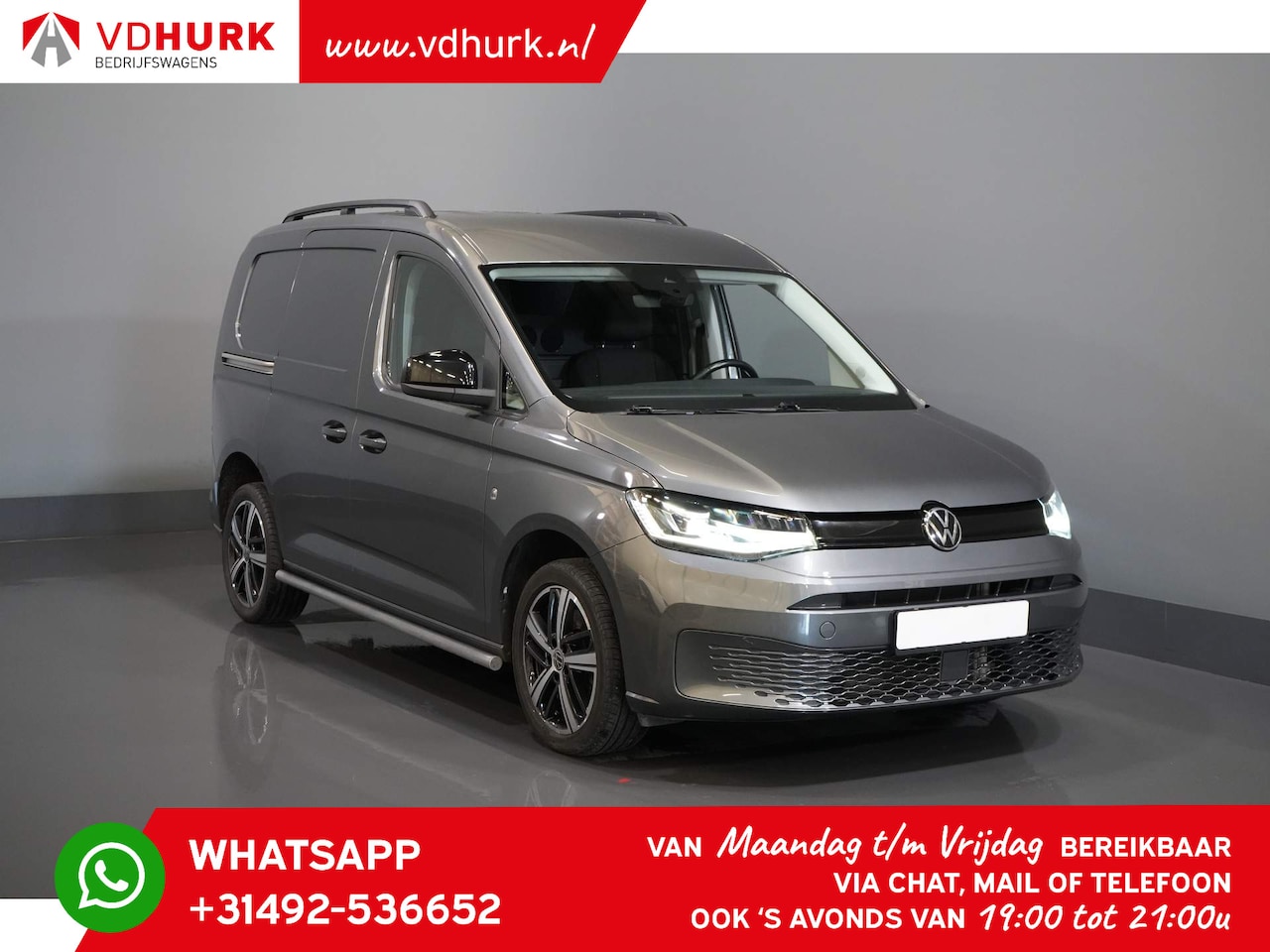 Volkswagen Caddy Cargo - 2.0 TDI 125 pk Aut. 2x Schuifdeur/ LED/ Keyless/ Camera/ Cruise/ LMV/ Stoelverw./ CarPlay - AutoWereld.nl