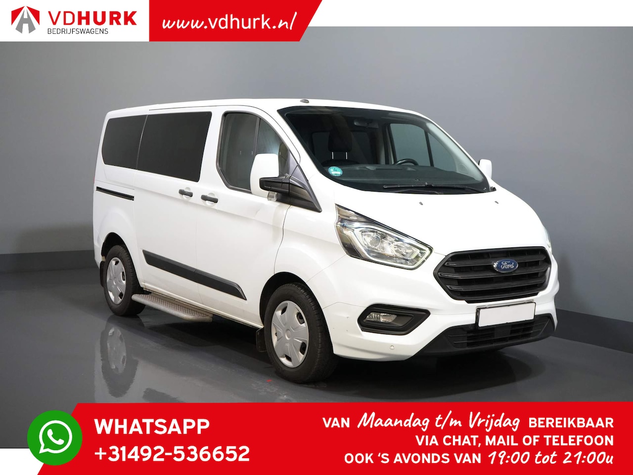 Ford Transit Custom Tourneo - 2.0 TDCI €.33.485 incl. BTW/BPM Trend Combi/ Kombi/ 9 Persoons/ 9 P/ Cruise/ PDC/ Airco - AutoWereld.nl