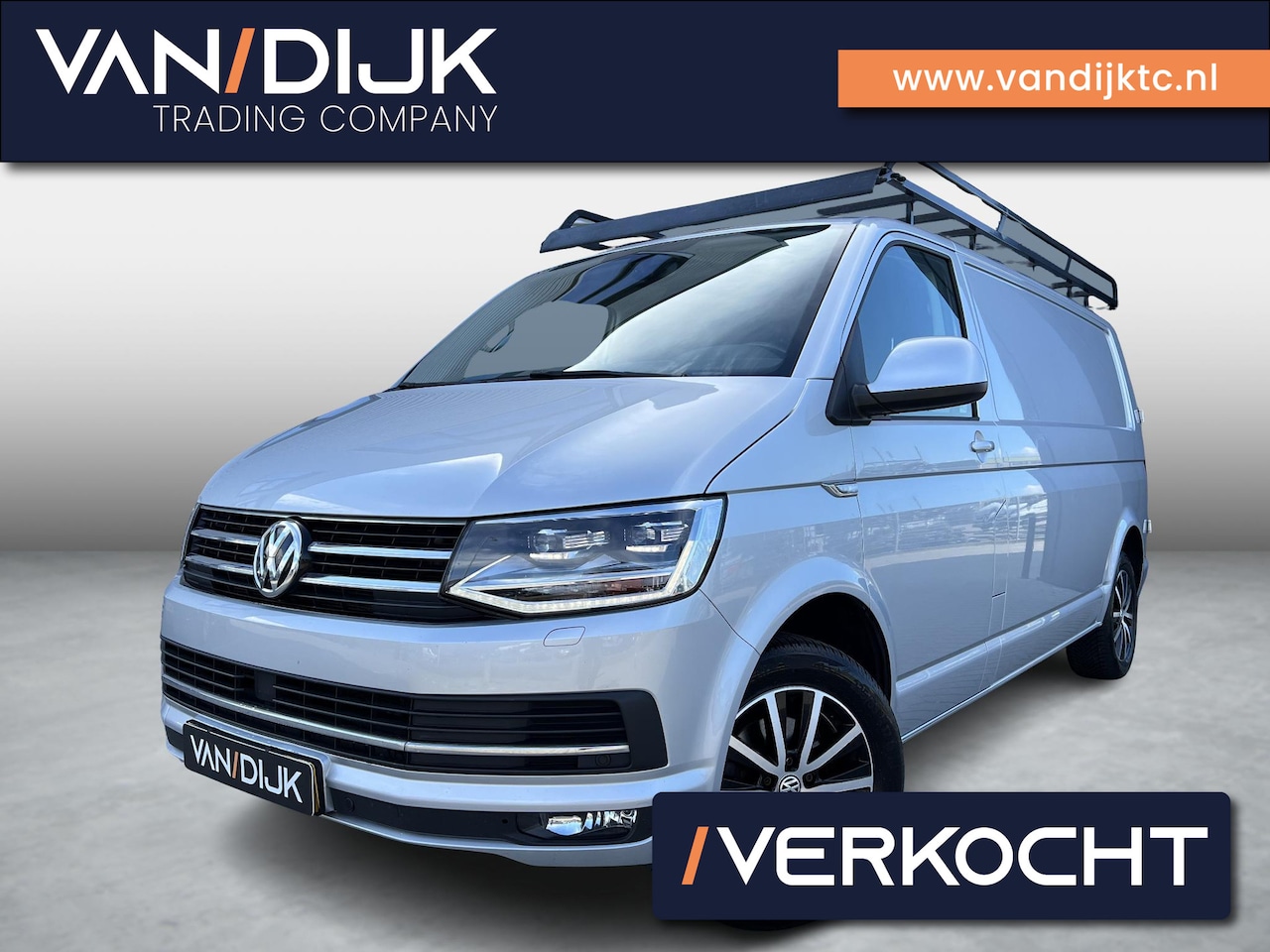 Volkswagen Transporter - 2.0 TDI 150PK L2H1 Highline Automaat ✓Rijklaar Prijs ✓Full LED ✓Sortimo inrichting ✓Naviga - AutoWereld.nl