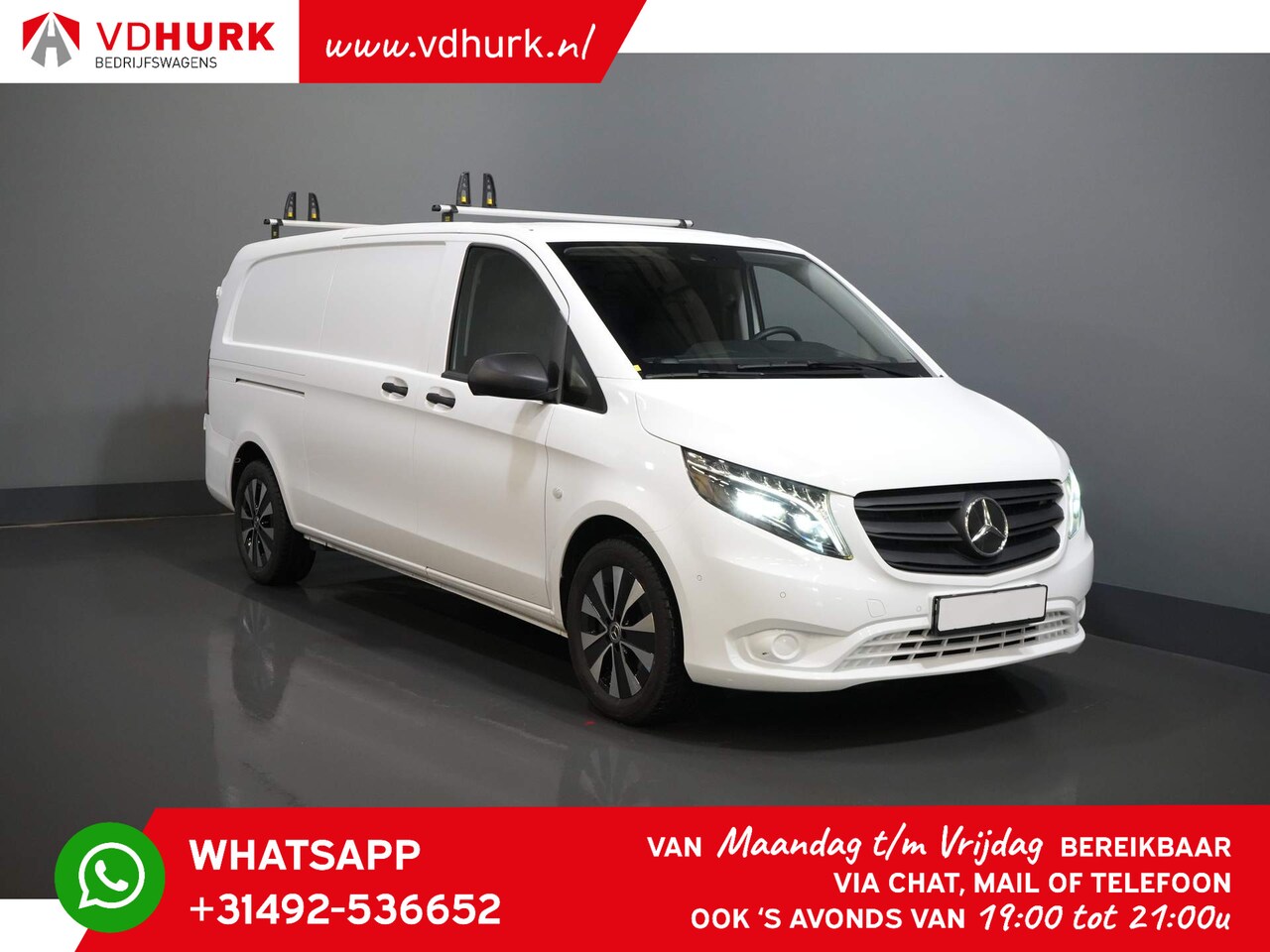 Mercedes-Benz Vito - 119 CDI Aut. Standkachel/ Inrichting/ LED/ Stoelverw./ CarPlay/ Camera/ Navi/ LMV/ Cruise/ - AutoWereld.nl