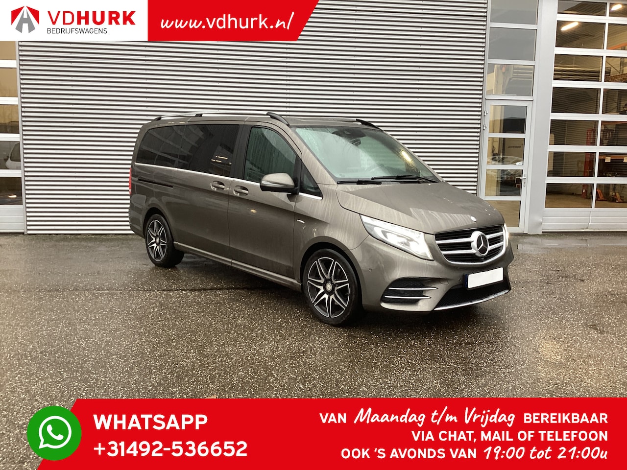 Mercedes-Benz V-klasse - 250 Aut. DC Dubbel Cabine NL AUTO/ MARGE/ E6/ AMG/ Distronic/ Burmester/ 360 Camera/ Elek. - AutoWereld.nl