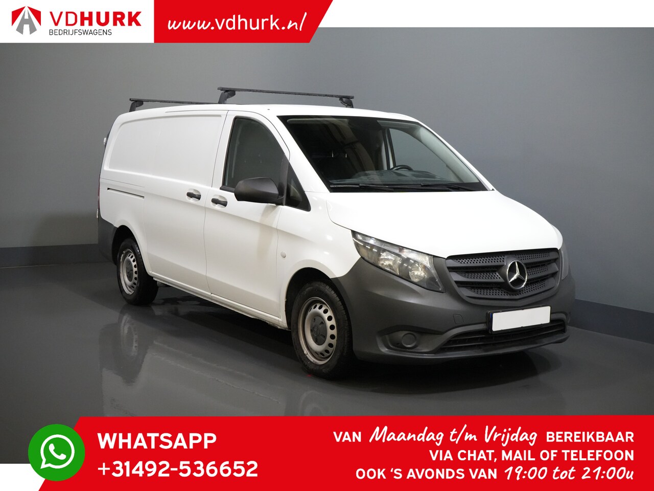 Mercedes-Benz Vito - 116 CDI Aut. L2 RWD Standkachel/ Navi/ Stoelverw./ Carplay/ Camera/ Cruise/ Trekhaak/ Airc - AutoWereld.nl