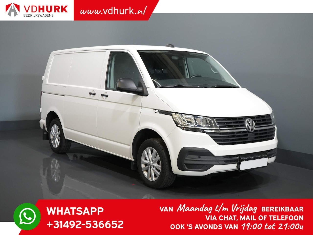 Volkswagen Transporter - T6.1 2.0 TDI 150 pk DSG Aut. Highline/ Standkachel/ Klasse 3/ Stoelverw./ Carplay/ Navi/ C - AutoWereld.nl