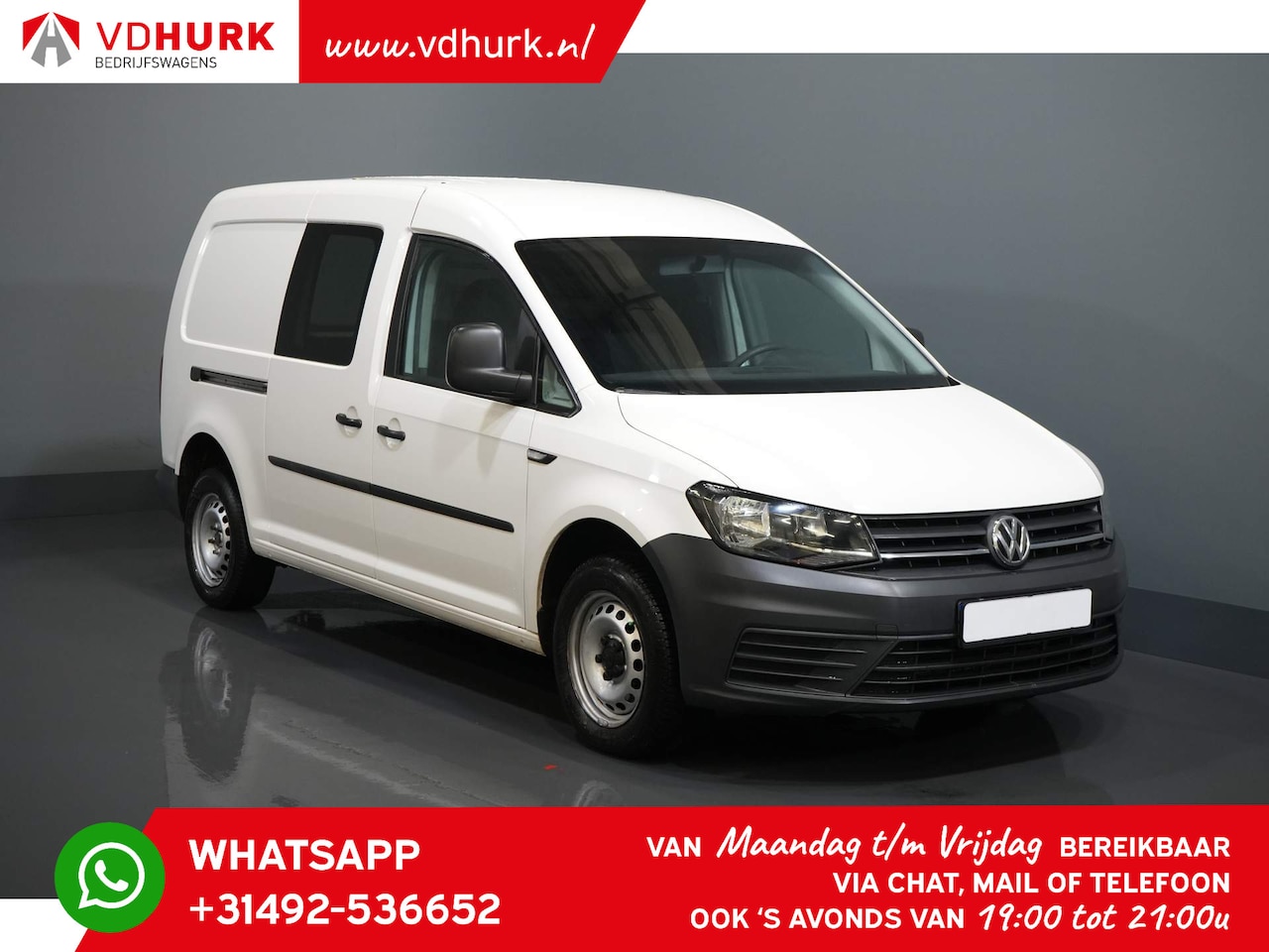 Volkswagen Caddy Maxi - 2.0 TDI 100 pk DSG Aut. Euro6 L2 Cruise/ Trekhaak/ Airco - AutoWereld.nl