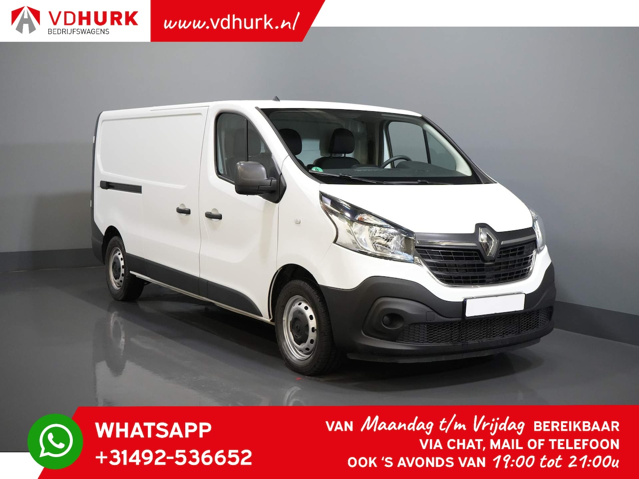 Renault Trafic - 2.0 dCi 120 pk L2 3 Pers./ Keyless/ Airco/ PDC - AutoWereld.nl