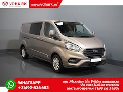 Ford Transit Custom - 2.0 TDCI 130 pk Aut. L2 Limited DC Dubbel Cabine 2x Schuifdeur/ Stoelverw./ CarPlay/ Navi/