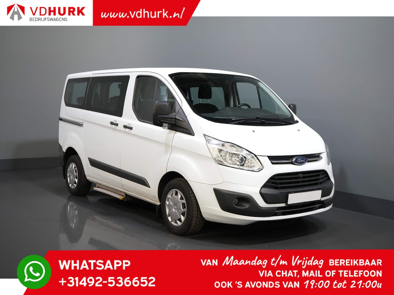 Ford Transit Custom Tourneo - 2.0 TDCI BPM Vrij! € 19.292,- incl. BTW Trend Combi/ Kombi/ 9 Persoons/ 9 P/ Cruise/ PDC/ - AutoWereld.nl